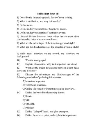 write a short note on interview method