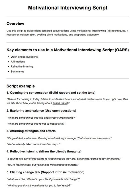 write a short note on interview techniques pdf