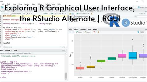write a short note on r graphical user interface