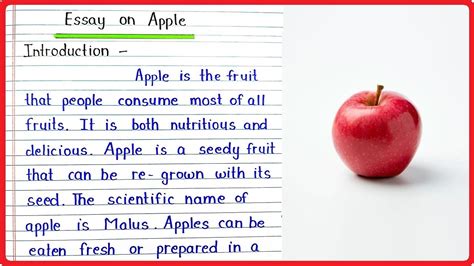 write a short paragraph on apple