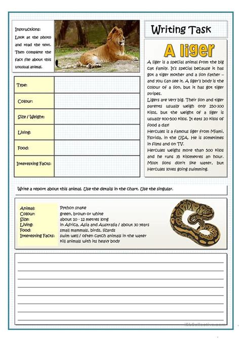 write an example of descriptive text about animals