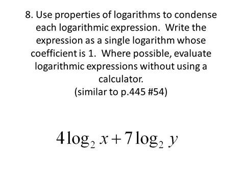 write an expression as a single logarithm calculator