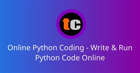 write and run python code online
