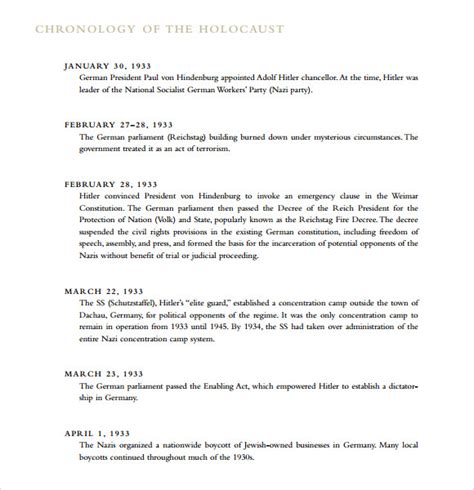 write chronology letter