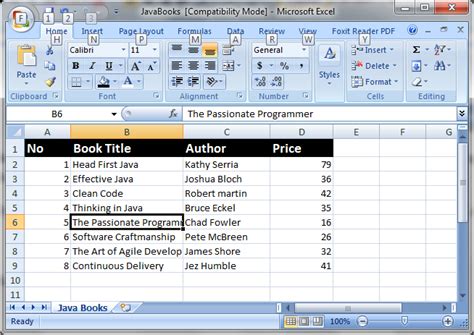 write data in excel file using java