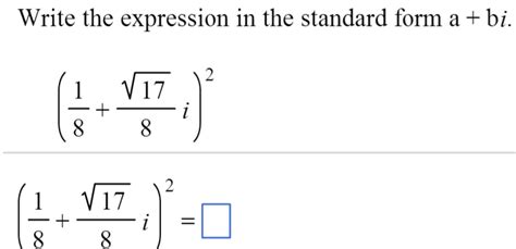 write expression in standard form a bi calculator
