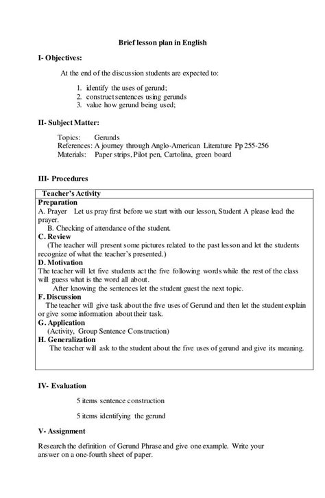 write in brief about steps of developing lesson plan