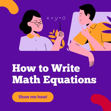 write math equations