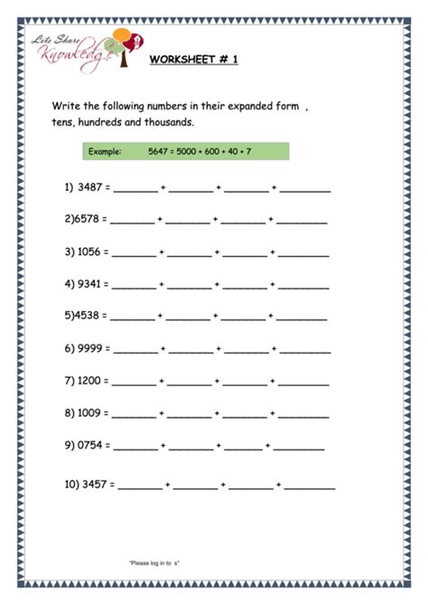 write the following numbers in numerical form