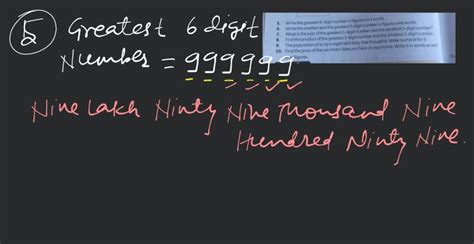 write the smallest and the greatest five digit number in figures and words