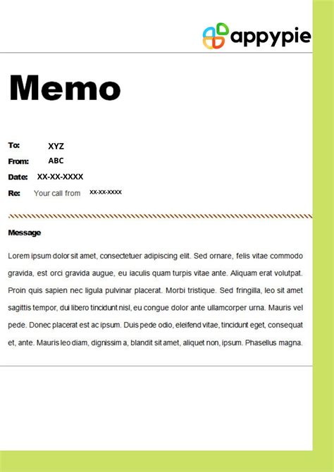writing memo examples