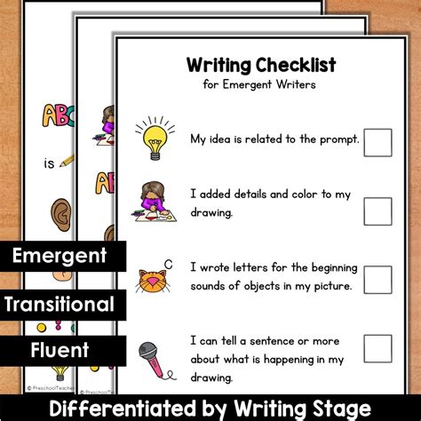writing skills list for elementary students