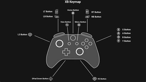xbox controller button names pc