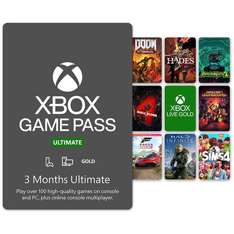 xbox game pass ultimate 3 month code