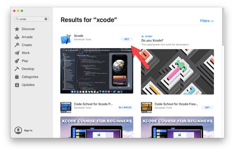 xcode not installing from app store