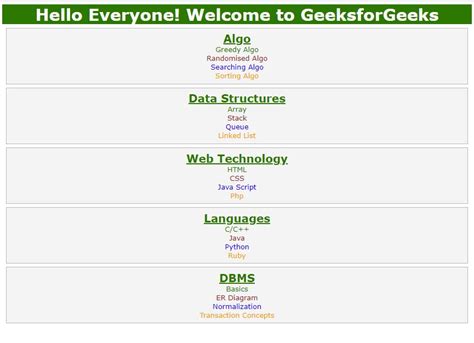 xml css table example