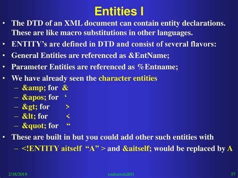 xml dtd entity example