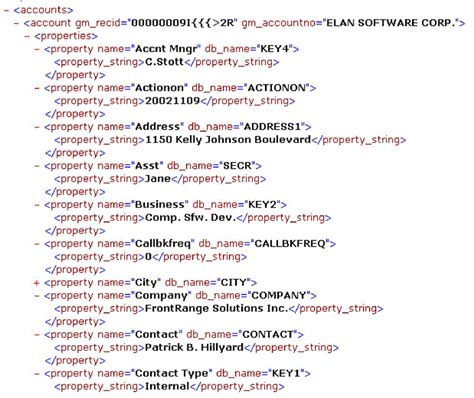 xml file define