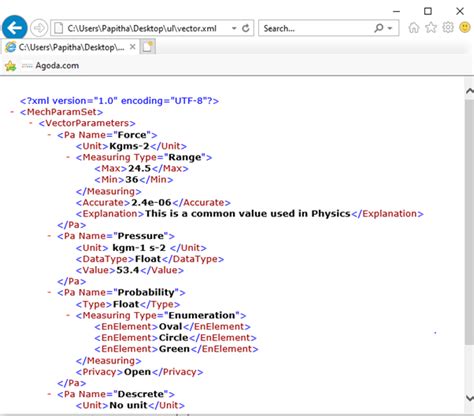 xml file format definition