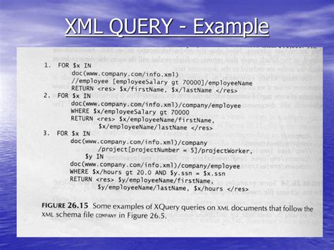 xml query language example