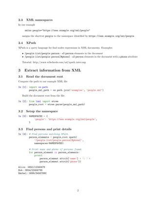 xml xpath namespace example