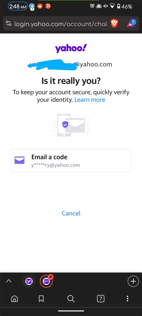 yahoo mail keeps asking for verification code