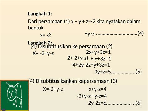 yang merupakan persamaan linear 3 variabel berikut adalah