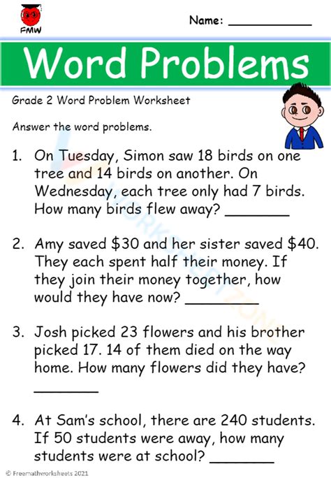 year 5 word problems with answers