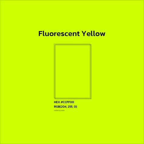 yellow fluorescent color code
