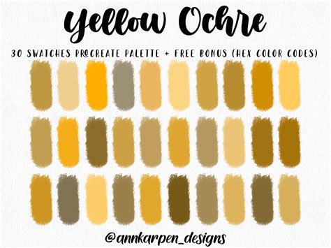 yellow ochre color hex code