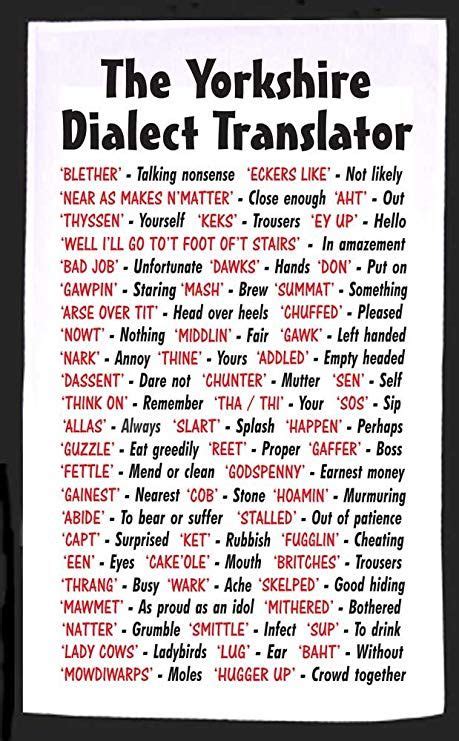 yorkshire dialect examples funny
