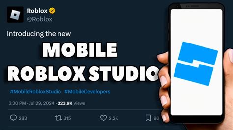 you can now use roblox studio on mobile