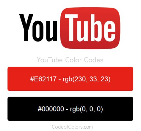 youtube icon hex code