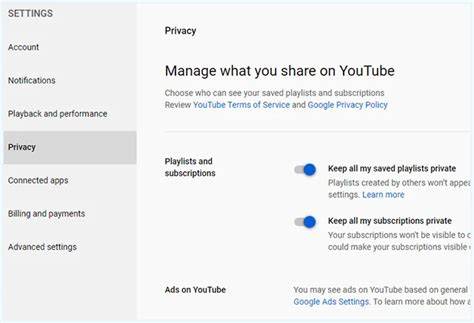 YouTube Playlist Privacy Settings