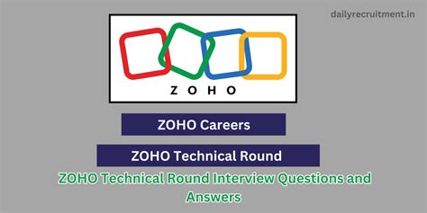 zoho technical writer interview questions and answers